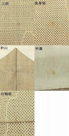 平和屋着物▽本場大島紬 単衣 160亀甲 幾何学文様 正絹 逸品 AABC3777fy