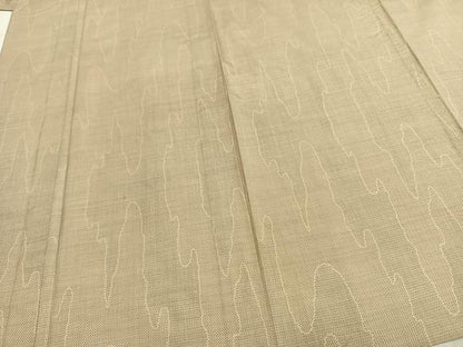 平和屋着物▽本場大島紬 単衣 160亀甲 幾何学文様 正絹 逸品 AABC3777fy