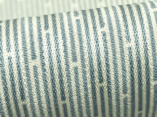平和屋着物▽江戸小紋 単衣 竹縞 正絹 逸品 AABC3793fy