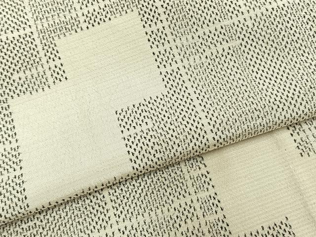 平和屋着物▽上質な紬 単衣 色紙重ね文 正絹 逸品 AABC3795fy
