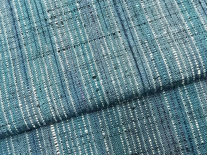 平和屋着物▽上質な紬　単衣　縞　正絹　逸品　未使用　AABC3805fy