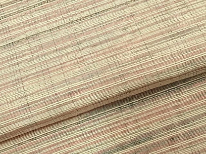 平和屋着物▽上質な紬 単衣 格子 正絹 逸品 AABC3807fy