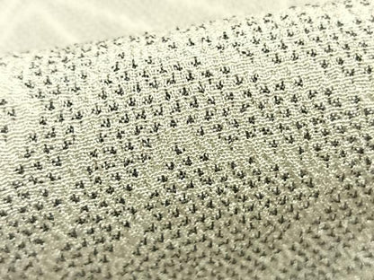 平和屋着物▽本塩沢 単衣 幾何学文様 正絹 逸品 AABC3813fy