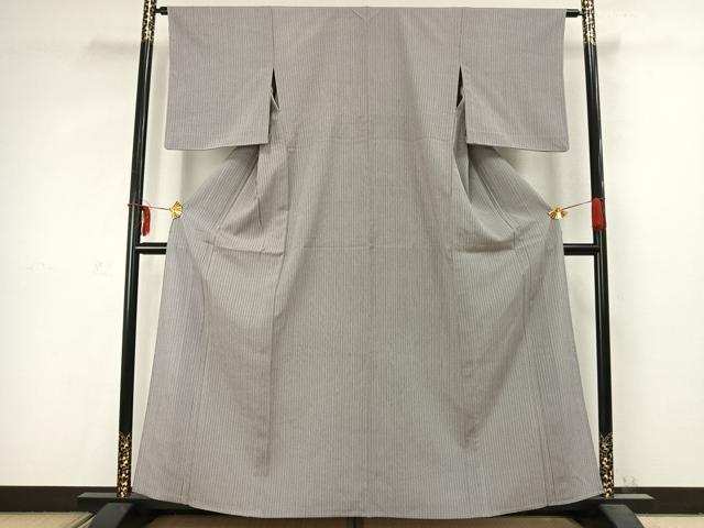 平和屋着物▽上質な小紋　単衣　竹　正絹　逸品　AABC3821fy 平和屋着物▽上質な小紋 単衣 竹 正絹 逸品 AABC3821fy