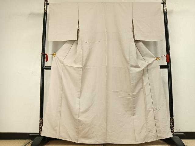 平和屋着物▽江戸小紋 単衣 紬地 角通し 正絹 逸品 AABC3822fy