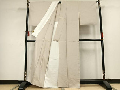 平和屋着物▽江戸小紋 単衣 紬地 角通し 正絹 逸品 AABC3822fy
