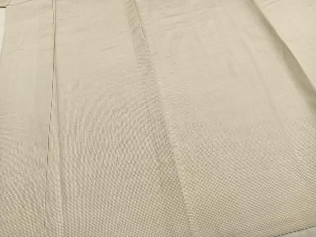 平和屋着物▽江戸小紋 単衣 紬地 角通し 正絹 逸品 AABC3822fy