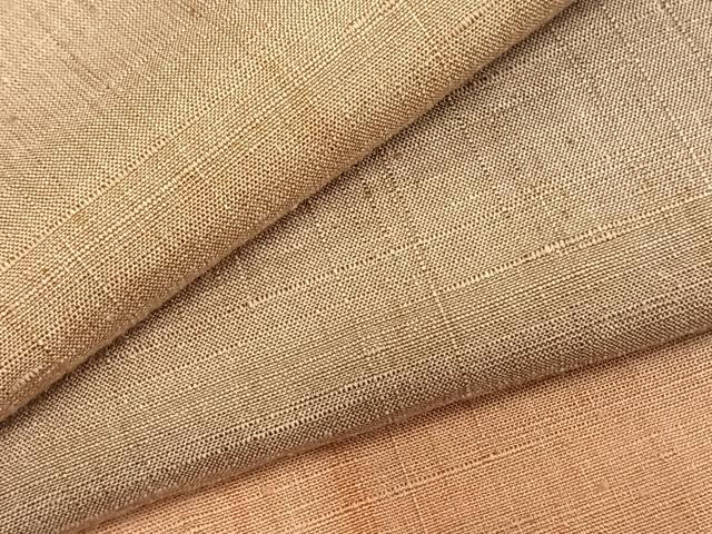 平和屋着物▽菅原工房 菅原結作 漢方染紬 単衣 斜縞 証紙付き 正絹 逸品 AABC3836fy