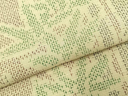 平和屋着物▽上質な紬 単衣 竹 正絹 逸品 AABC3841fy