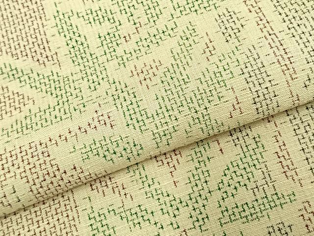 平和屋着物▽上質な紬 単衣 竹 正絹 逸品 AABC3841fy