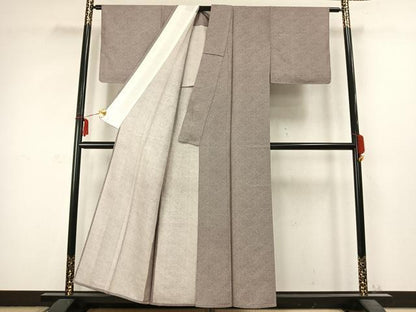 平和屋着物▽江戸小紋 単衣 鮫小紋柄 正絹 逸品 AABC3845fy