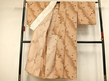 平和屋着物▽小紋　単衣　舞花丸文　洗える着物　AABC3857fy