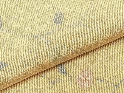 平和屋着物▽上質な小紋 単衣 枝花文 正絹 逸品 AABC3861fy