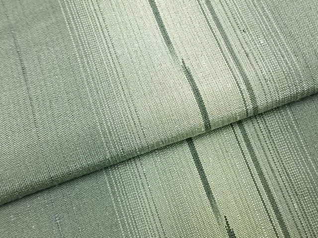 平和屋着物▽上質な紬 単衣 間道 正絹 逸品 AABC3867fy