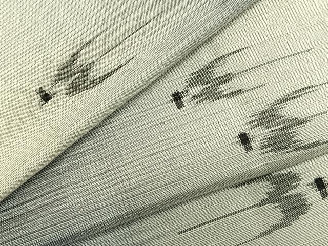 平和屋着物▽上質な紬 単衣 飛鳥文 正絹 逸品 AABC3872fy