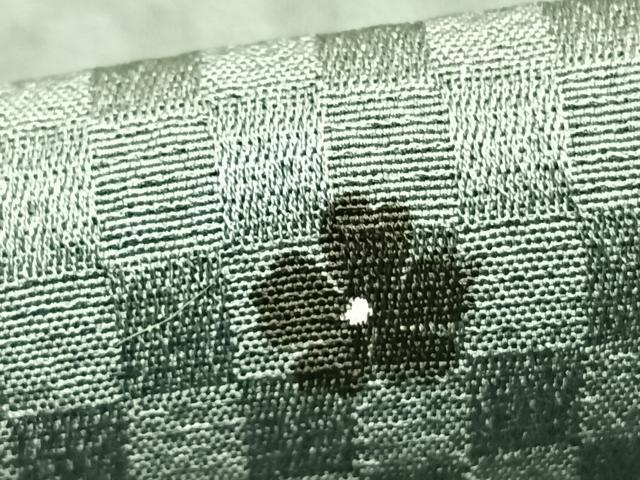 平和屋着物▽東京友禅 菅有鬼一 小紋 単衣 舞花文 正絹 逸品 未使用 AABC3885fy