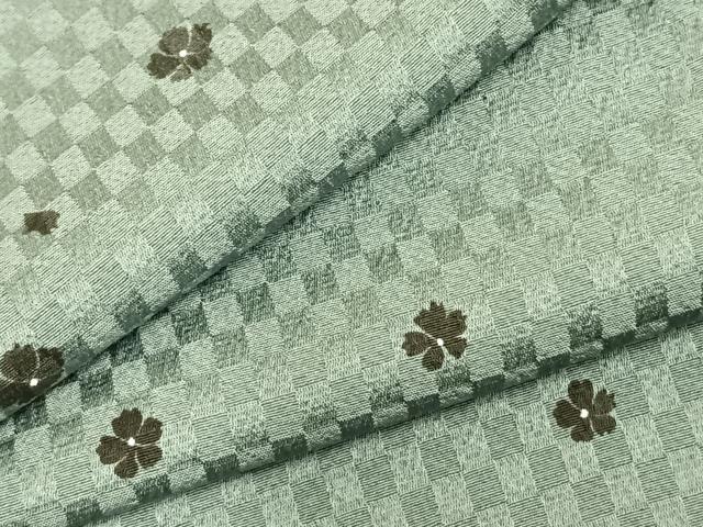 平和屋着物▽東京友禅 菅有鬼一 小紋 単衣 舞花文 正絹 逸品 未使用 AABC3885fy