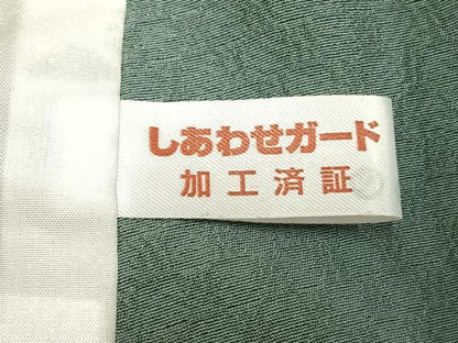 平和屋着物▽東京友禅 菅有鬼一 小紋 単衣 舞花文 正絹 逸品 未使用 AABC3885fy