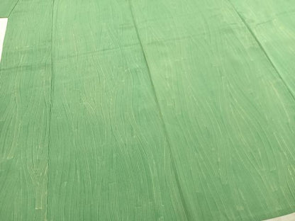平和屋着物▽上質な小紋 単衣 変わり縞 正絹 逸品 AABC3887fy