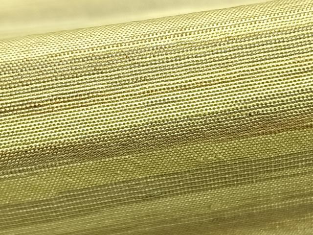 平和屋着物▽上質な紬 単衣 横縞 正絹 逸品 AABC3889fy