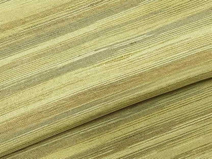 平和屋着物▽上質な紬 単衣 横縞 正絹 逸品 AABC3889fy