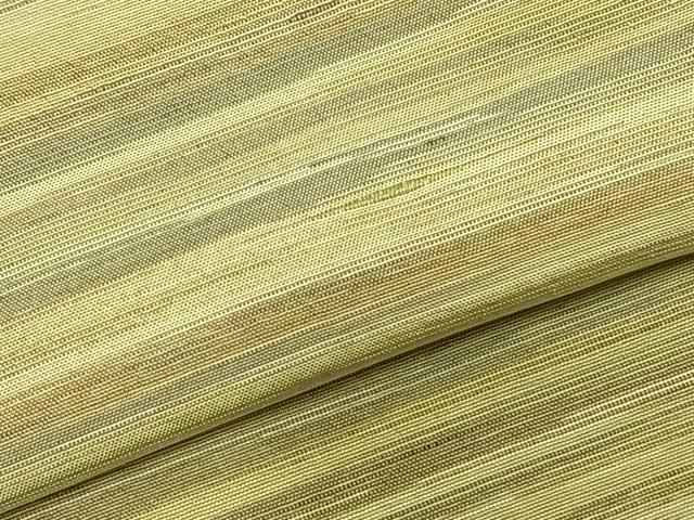 平和屋着物▽上質な紬 単衣 横縞 正絹 逸品 AABC3889fy
