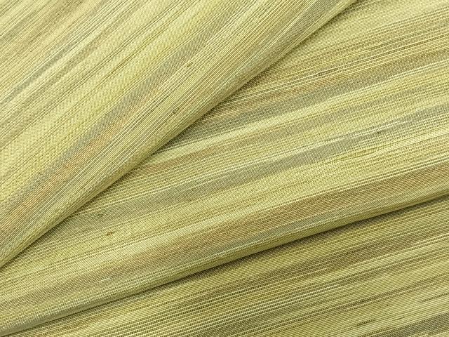 平和屋着物▽上質な紬 単衣 横縞 正絹 逸品 AABC3889fy