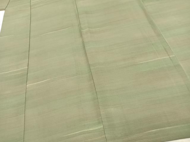 平和屋着物▽上質な小紋 単衣 横縞 正絹 逸品 未使用 AABC3890fy