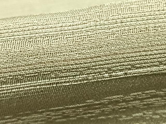 平和屋着物▽上質な小紋 単衣 横縞 正絹 逸品 未使用 AABC3890fy