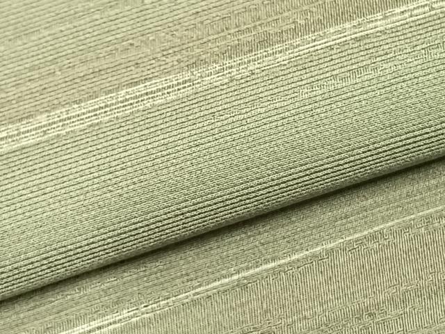 平和屋着物▽上質な小紋 単衣 横縞 正絹 逸品 未使用 AABC3890fy