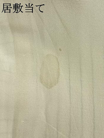 平和屋着物▽本塩沢 単衣 市松文様 証紙付き ロング丈 正絹 逸品 AABC3893fy