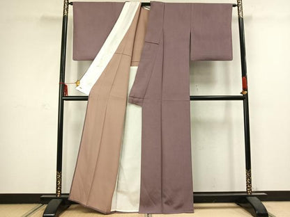 平和屋着物▽江戸小紋 単衣 鮫小紋柄 三越扱い 正絹 逸品 AABC3894fy
