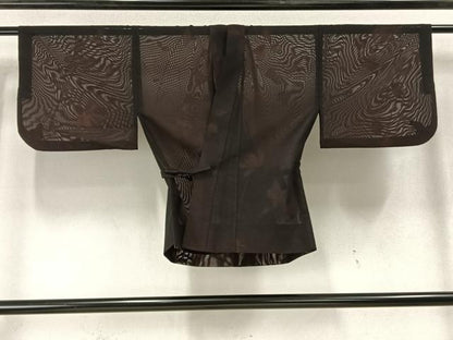 平和屋着物▽道中着 スリーシーズン 春夏秋 塵除け 蔦の葉文 正絹 逸品 AABC3896fy