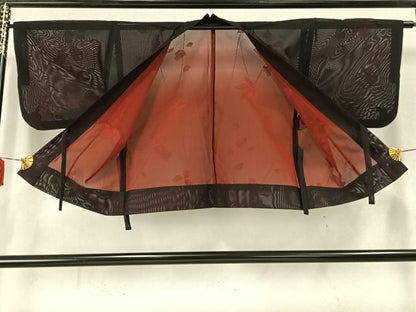 平和屋着物▽道中着 スリーシーズン 春夏秋 塵除け 蔦の葉文 正絹 逸品 AABC3896fy
