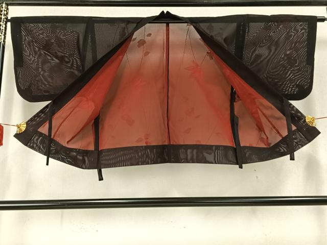 平和屋着物▽道中着 スリーシーズン 春夏秋 塵除け 蔦の葉文 正絹 逸品 AABC3896fy