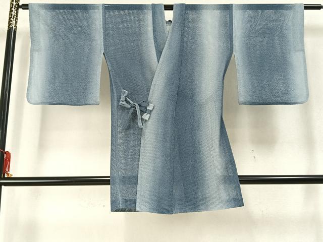 平和屋着物▽道中着 スリーシーズン 春夏秋 塵除け 霞文 正絹 逸品 AABC3911fy