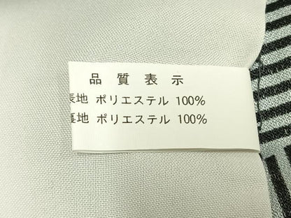 平和屋着物▽小紋　単衣　縞　洗える着物　AABC3913fy