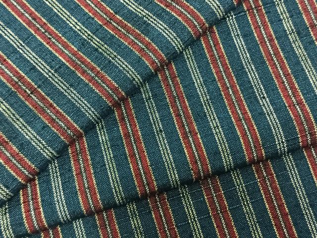 平和屋着物▽上質な紬 単衣 縞 正絹 逸品 AABC3916fy