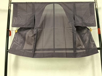 平和屋着物▽道行コート スリーシーズン 春夏秋 塵除け 芝文 やまと誂製 正絹 逸品 AABC3917fy