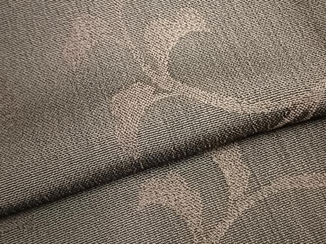 平和屋着物▽上質な小紋 単衣 唐草文 やまと誂製 正絹 逸品 AABC3928fy