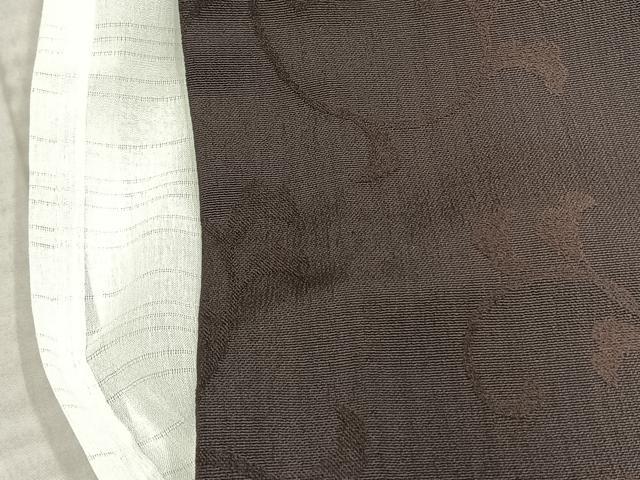 平和屋着物▽上質な小紋 単衣 唐草文 やまと誂製 正絹 逸品 AABC3928fy