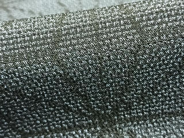 平和屋着物▽本塩沢 単衣 麻の葉文様 正絹 逸品 未使用 AABC3934fy