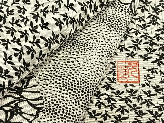 平和屋着物▽訪問着 単衣 作家物 流水花唐草文 正絹 逸品 AABC3938fy