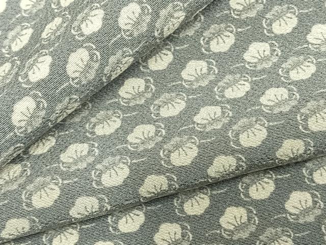 平和屋着物▽上質な小紋 単衣 巾着 正絹 逸品 AABC3944fy