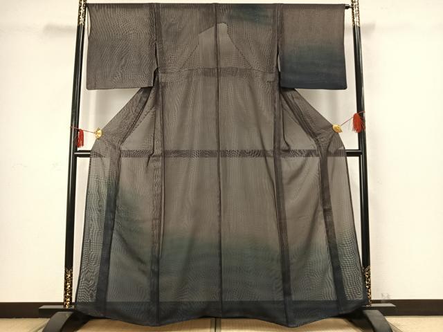平和屋着物▽訪問着 無双 紗袷 紗×紗 霞文 正絹 逸品 AABC3953fy