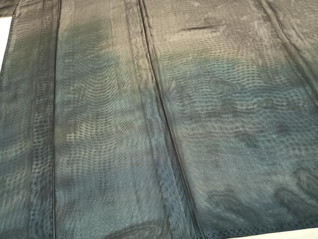 平和屋着物▽訪問着 無双 紗袷 紗×紗 霞文 正絹 逸品 AABC3953fy