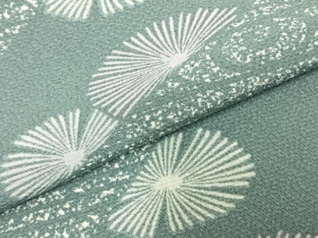 平和屋着物▽上質な小紋 単衣 舞花文 正絹 逸品 AABC3954fy