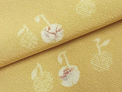 平和屋着物▽上質な小紋 単衣 林檎 正絹 逸品 AABC3957fy