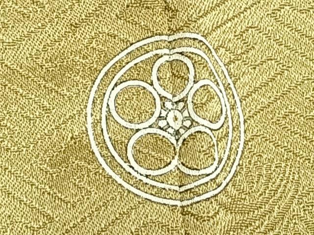 平和屋着物▽訪問着 単衣 刺繍 草花文 暈し染め 金銀彩 正絹 逸品 AABC3958fy