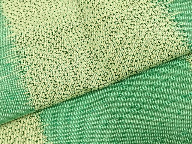 平和屋着物▽上質な紬　単衣　市松文様　正絹　逸品　AABC3969fy